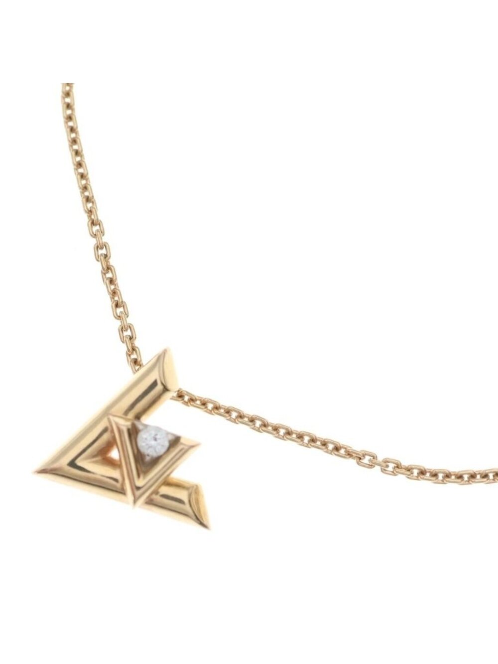Louis Vuitton LV Vault One PM Pendentif Necklace 18k Yellow Gold